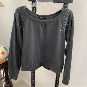 Forever 21 Sparkle Sweatshirt Top S/M Juniors